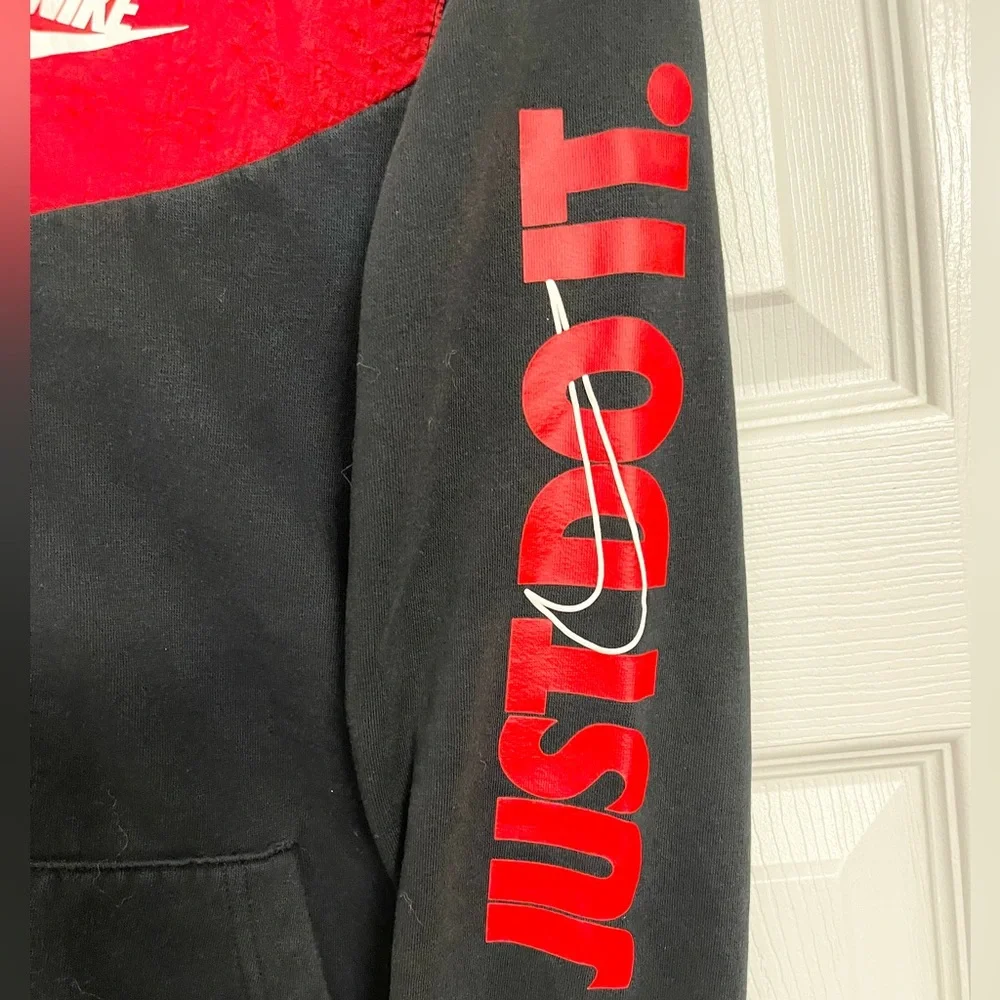 Nike Red and Black Boys Fleece Jacket